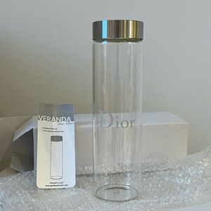 Dior Glass Water Bottle